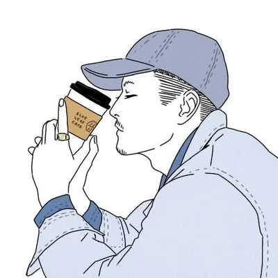 Profile photo of a person wearing a cap and drinking coffee